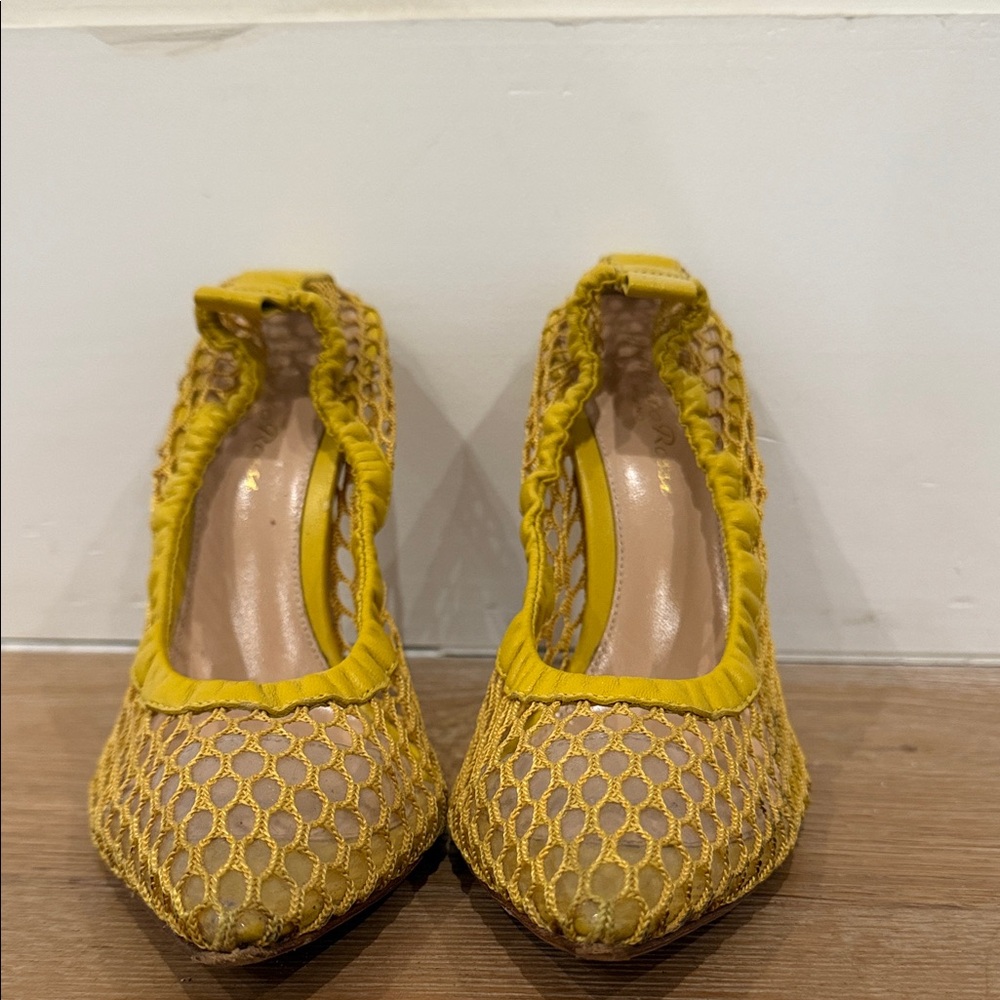 Gianvito Rossi Yellow Heeled Elegance